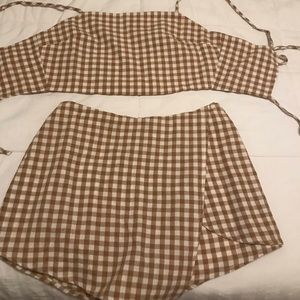 2 piece top and skort